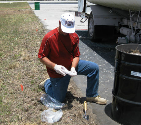 A professional performing environmental consulting services in Boca Raton, FL